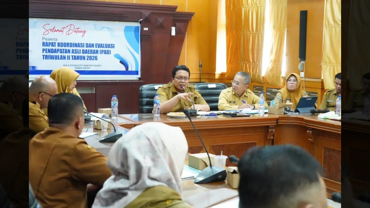 Wabup Ahmad Fadly pimpin Rakor Evaluasi  Laporan PAD Triwulan II